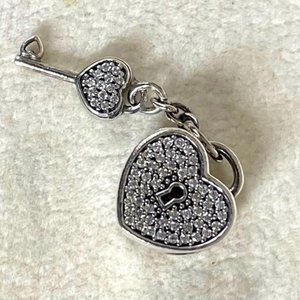Retired Pandora Lock of Love Charm ❤